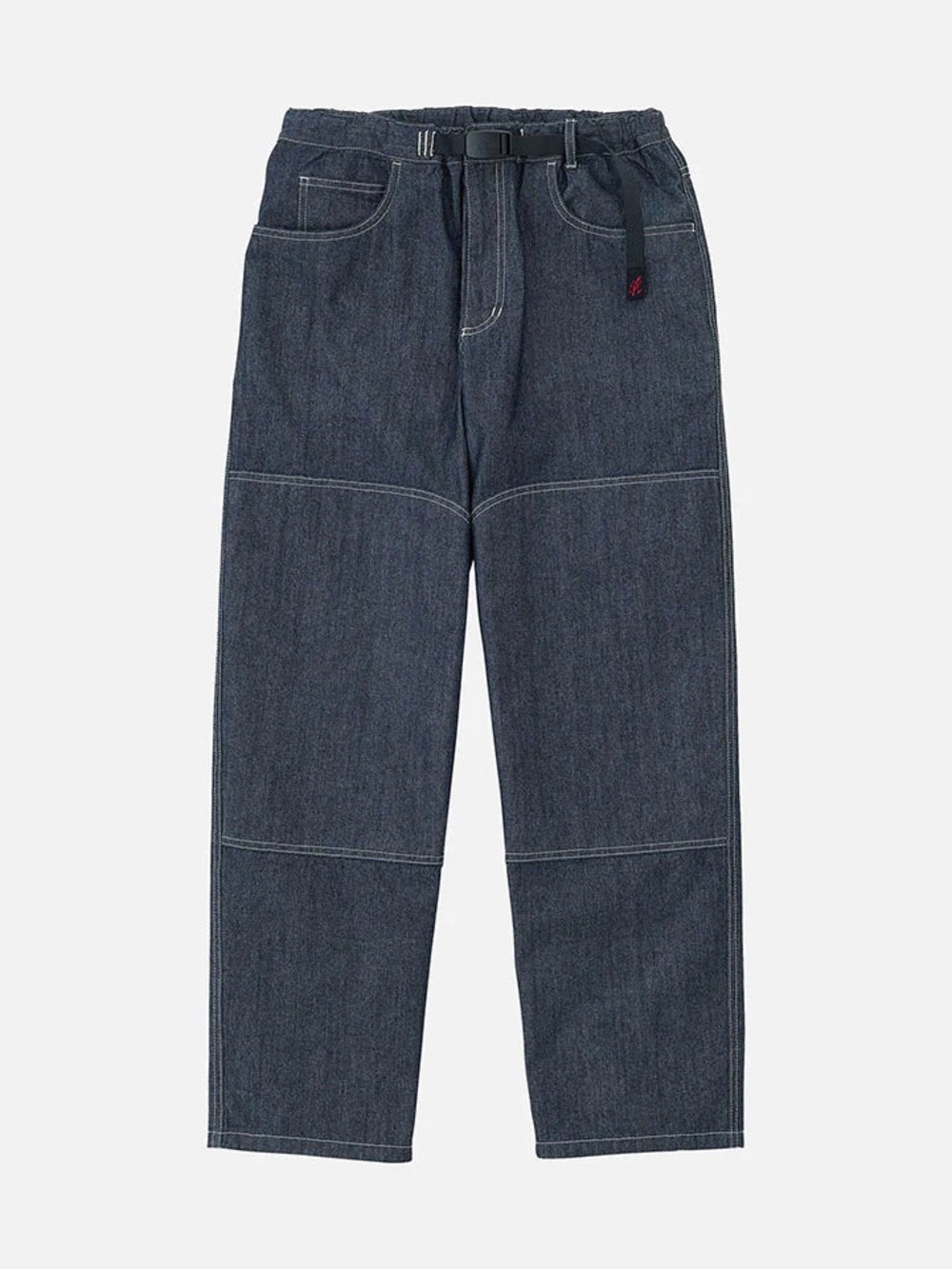 Gramicci Meadows Double Knee Pant Raw Denim Japan Cordura Belted Pants Size US L